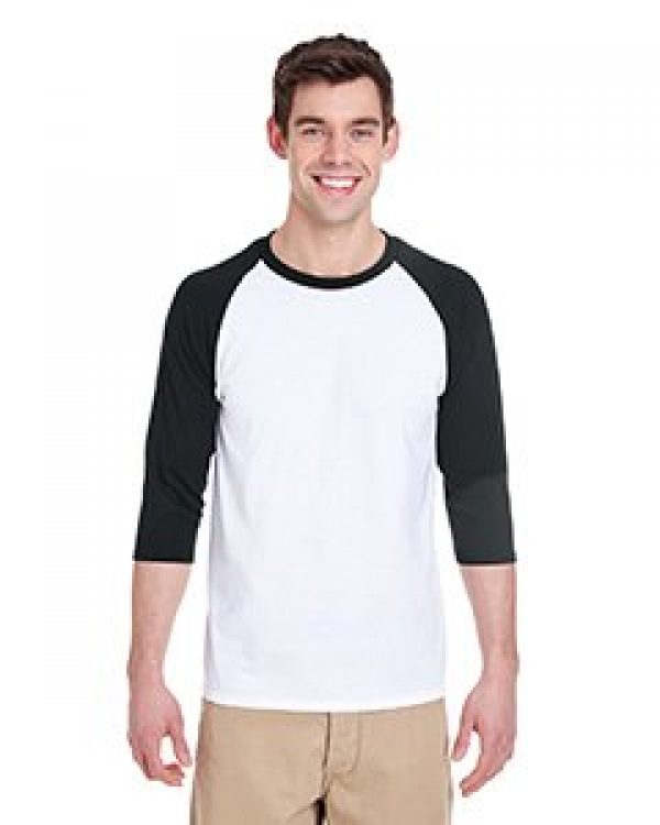 Adult Heavy Cotton Three-Quarter Raglan Sleeve T-Shirt