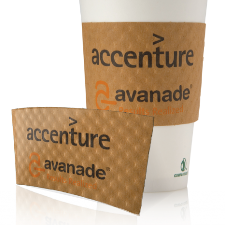 Kraft Dimpled Paper Cup Sleeves