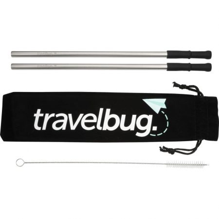 Reusable Stainless Steel Straw Set with Brush