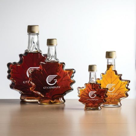 Maple Leaf Custom Maple Syrup Bottles